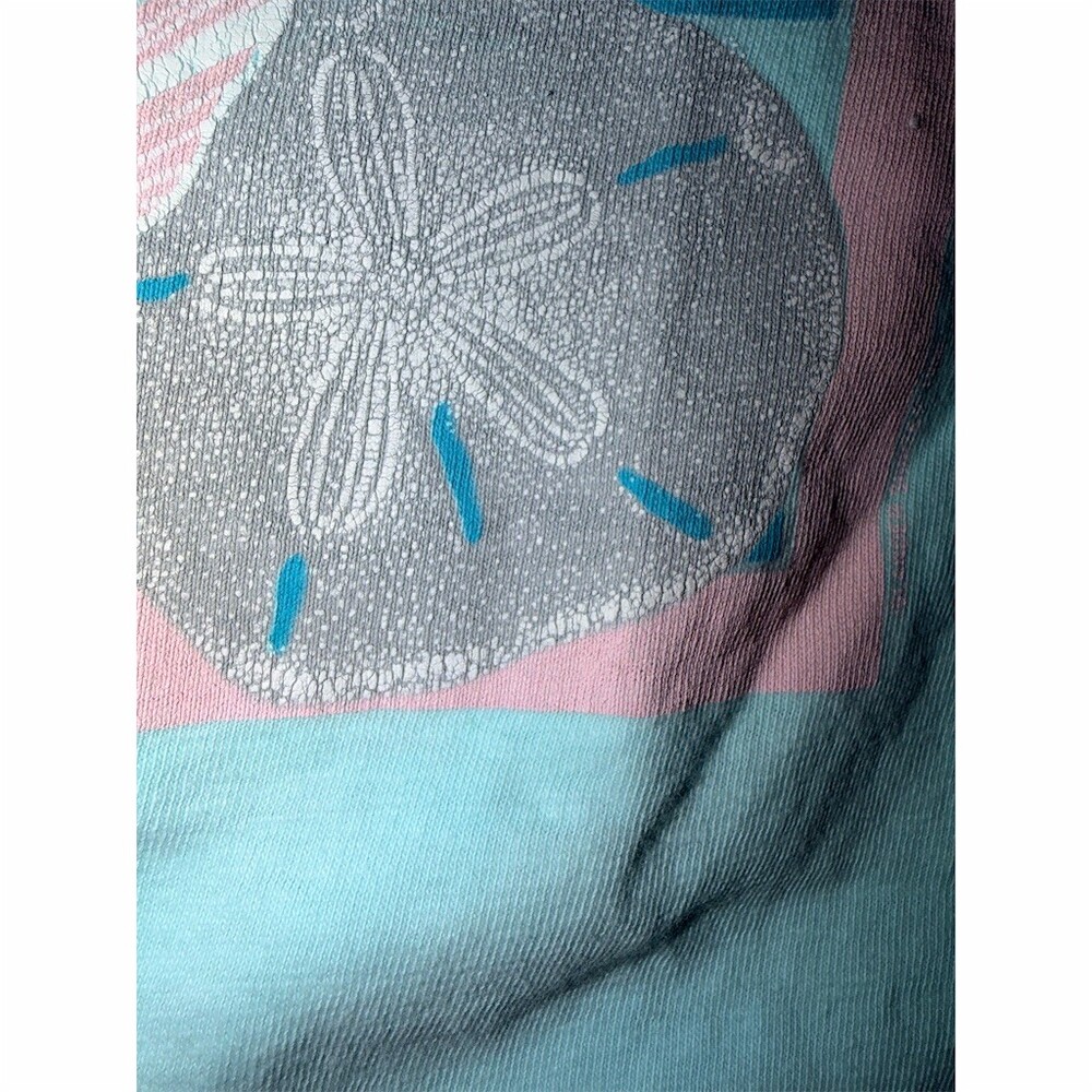 Vintage Captiva Island Florida T-Shirt Unisex  L Green Seashell Sand Dollar - Picture 4 of 5